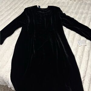 Lands' End Luxurious Black Velvet Accessory